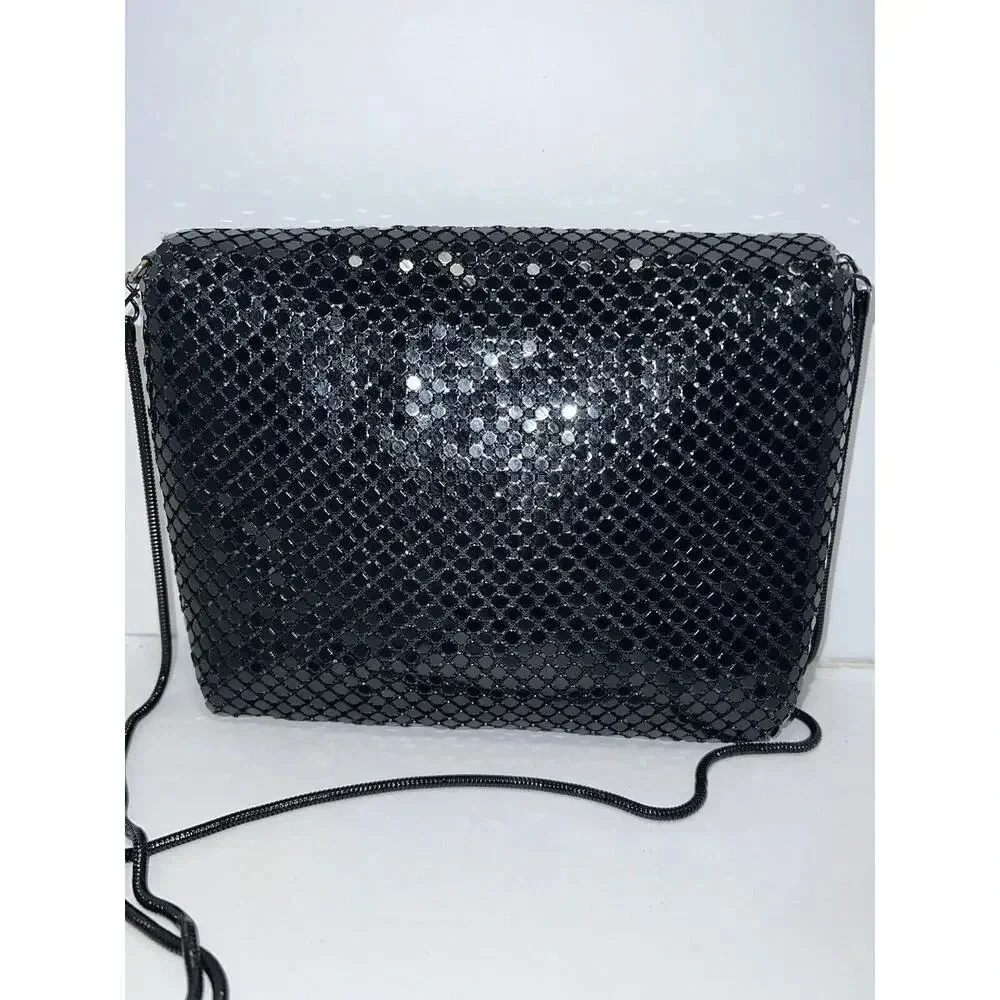 Vintage Evening Bag Beaded Blk